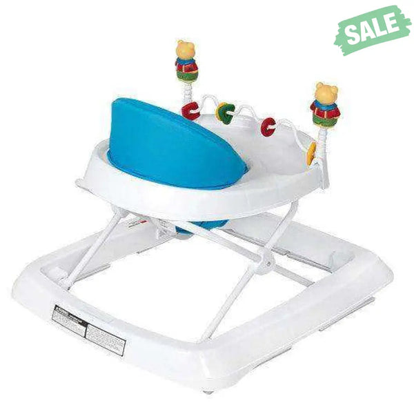 Adjustable Height Removable Folding Portable Baby Walker-Blue Blue Baby Walkers