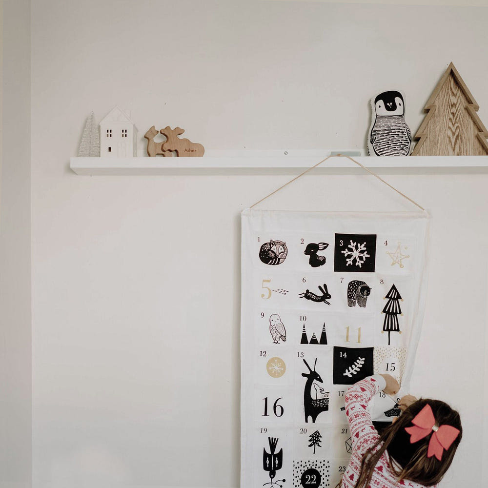 24 Pocket Advent Calendar featuring cute winter animals for festive Christmas countdown fun.