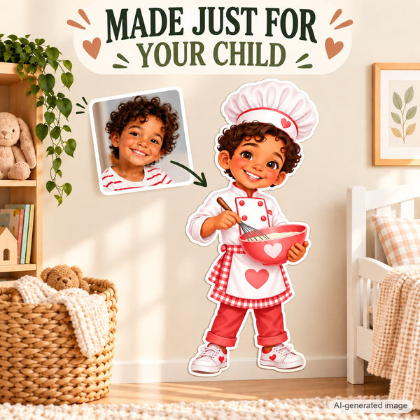 Personalized Baker Wall Decal from Photo, Dream Job Sticker, image 14