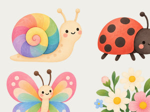 Rainbow Garden Wall Decals, Set of 12, image 4