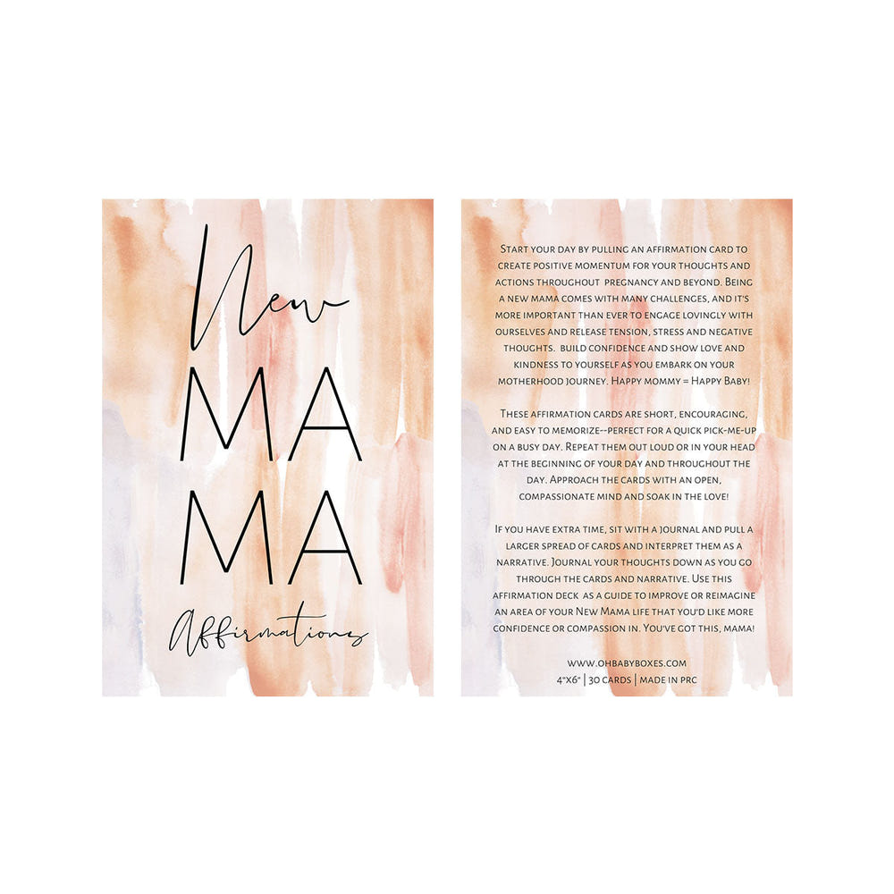 Pregnancy affirmation cards for expectant mothers, promoting positivity and mindfulness during pregnancy.