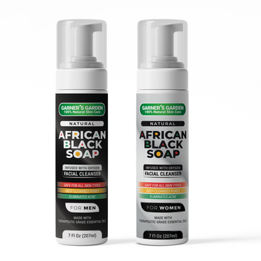 African Black Soap Foaming Facial Cleanser by H2O2 - Gentle, natural skincare for babies' delicate skin.