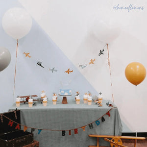 Airplane Birthday Party Banner, 8 Ft Kids Party Decoration