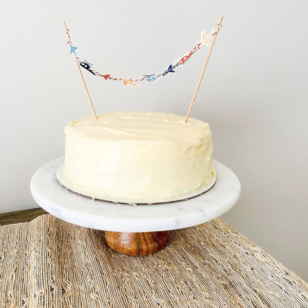 Airplane Cake Topper Banner for Kids Birthday Cake
