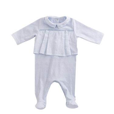 ALAN | Baby Boys Blue Organic Cotton All-in-One - MOOGCO Baby