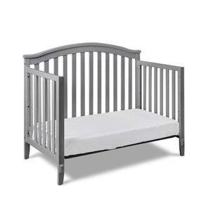 AFG Alice 4-in-1 Baby Crib with Guardrail Gray