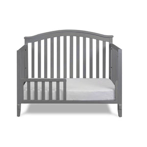 AFG Alice 4-in-1 Baby Crib with Guardrail Gray