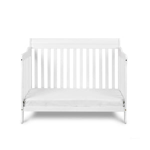 AFG Alice 4-in-1 Baby Crib with Guardrail White
