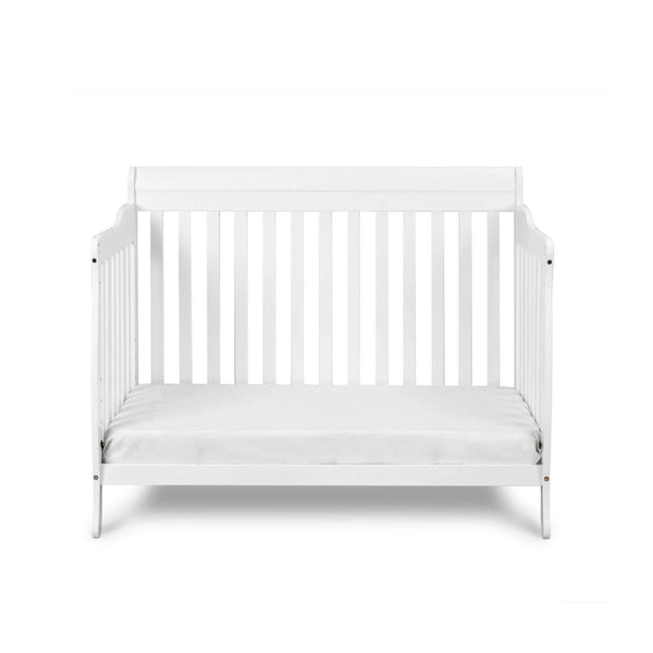 AFG Alice 4-in-1 Baby Crib with Guardrail White