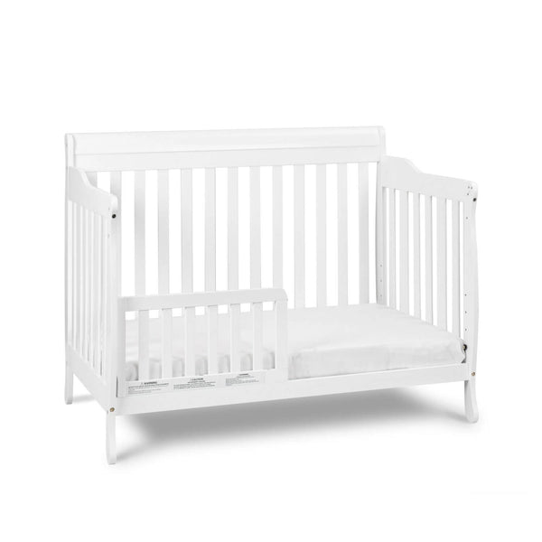 AFG Alice 4-in-1 Baby Crib with Guardrail White