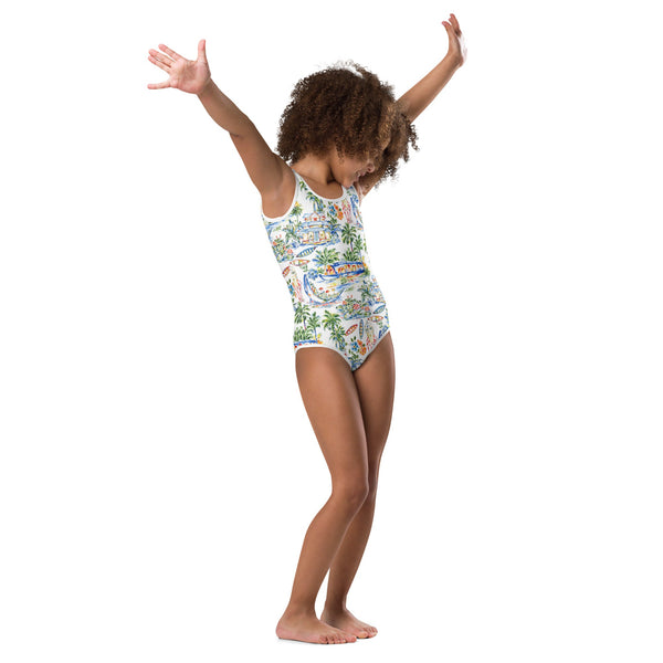 Girls One Piece Swimsuit