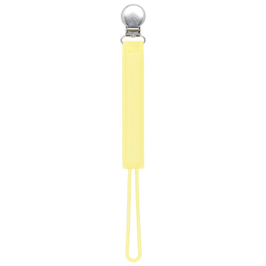 Classic Baby Yellow All Silicone One Piece Pacifier Clip