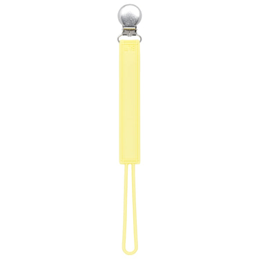 Classic Baby Yellow All Silicone One Piece Pacifier Clip