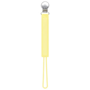 Classic Baby Yellow All Silicone One Piece Pacifier Clip