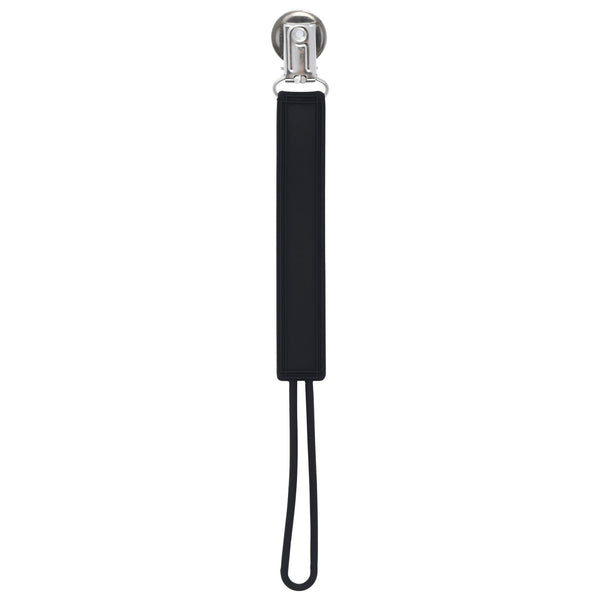 Classic Black All Silicone One Piece Pacifier Clip