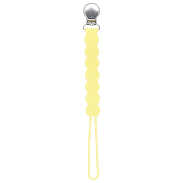 Waverly Baby Yellow All Silicone One Piece Pacifier Clip