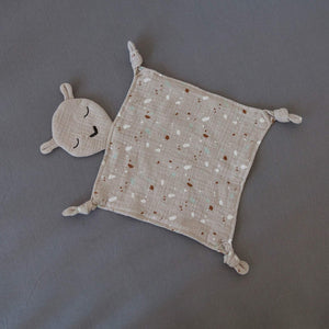100% muslin alpaca lovey for babies, soft and cuddly, perfect for comfort and security.