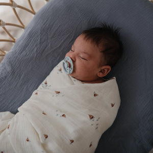 Organic Cotton Muslin Swaddle Blanket