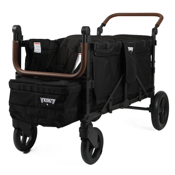 Keenz XC6 EVO stroller wagon in angle 9, showcasing six-passenger comfort and stylish design for family outings.
