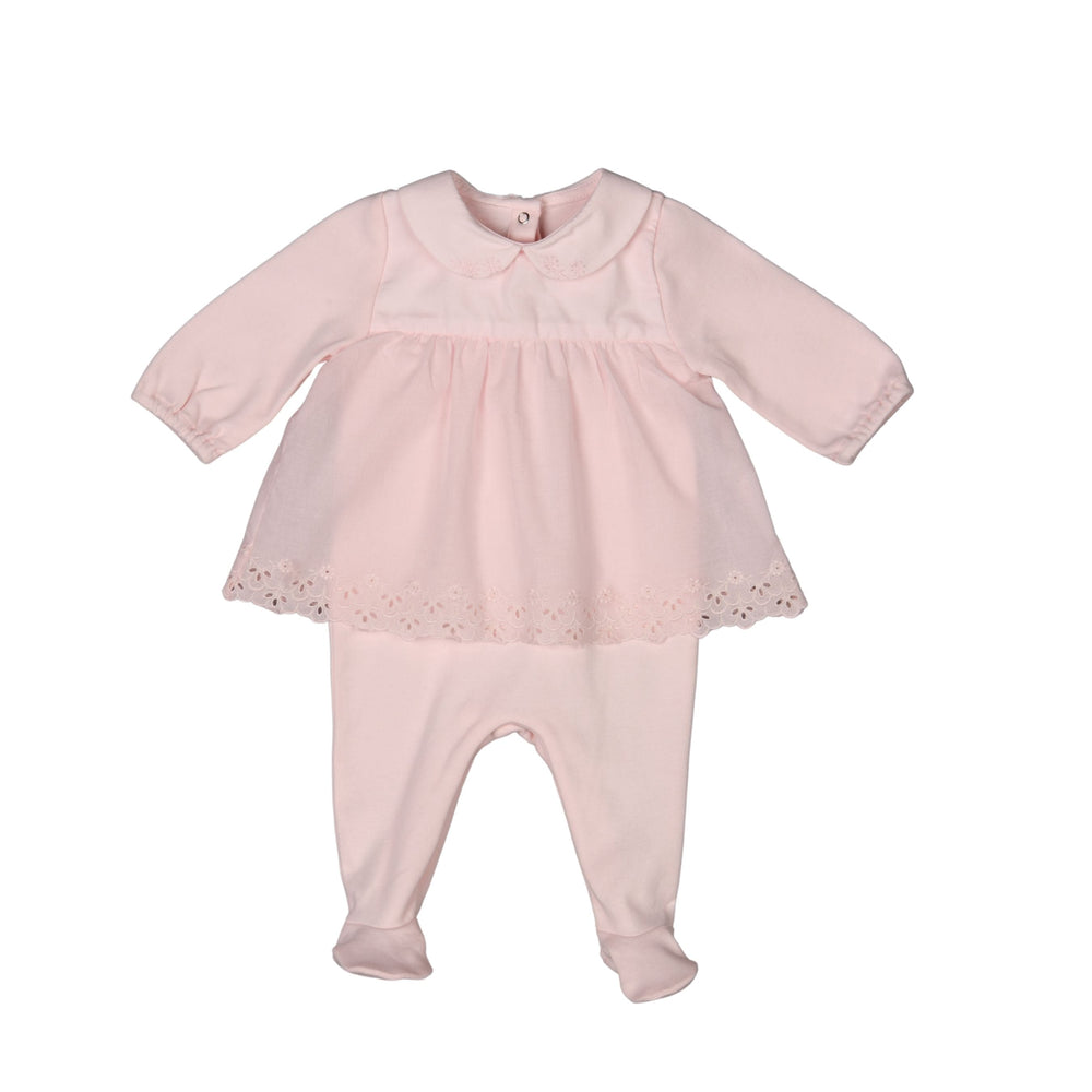 ANOUCK | Girls Pink Organic Cotton Babygrow