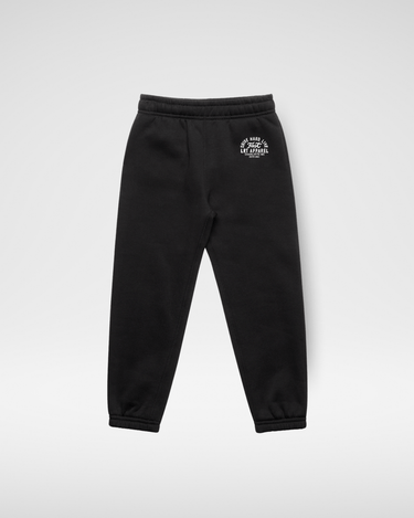APEX TRACK PANT in black for babies and toddlers, stylish and comfortable bottom wear.