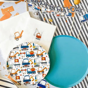 Aqua Blue Paper Party Plate (8pcs)