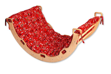 XL Wooden Climbing Arch Set with Christmas Pillow for active play and imaginative fun. Perfect for toddlers!