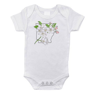 Arkansas Apple Blossom Baby Onesie