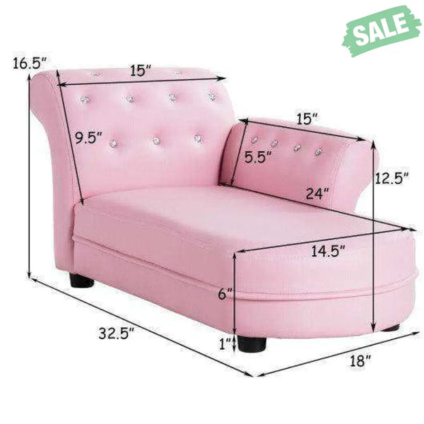 Armrest Relax Chaise Lounge Kids Sofa Kids Chairs & Seating