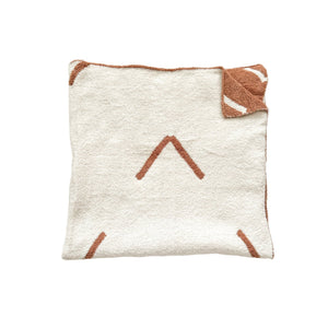 Arrow Caramel & Cream Plush Knit Blanket