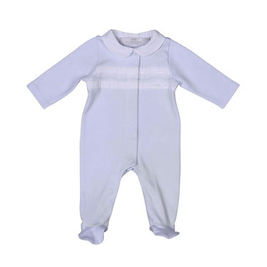 ARY | Boys Blue & White Organic Cotton All-in-One - MOOGCO Baby