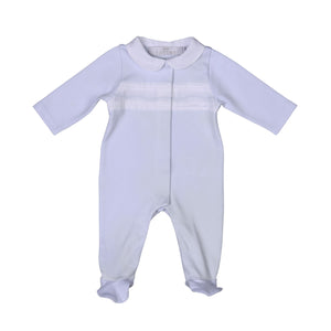 ARY | Boys Blue & White Organic Cotton Babygrow