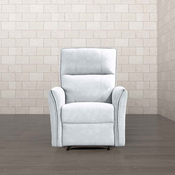 Ashcroft Asheville Grey Suede Recliner Chair
