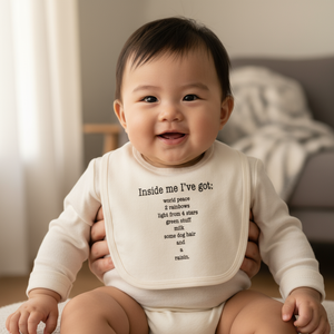 Inside Me Poem Baby Bib