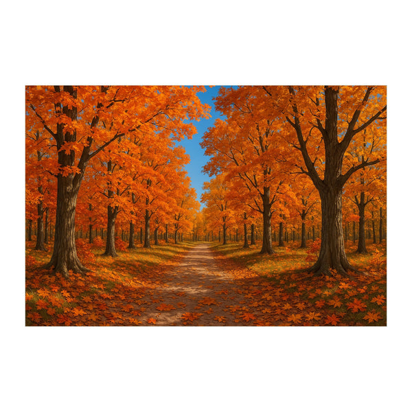 Autumn Forest Wall Mural - product only on white background