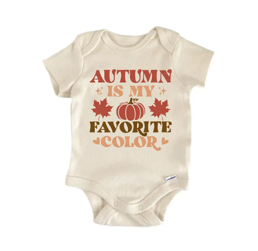 Autumn Is My Favorite Color Fall- Baby Boy Girl Clothes Infant Bodysuit Funny Cute Newborn Baby Bodysuit