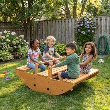 Avenlur Banyan Jumbo Rocker & Climber Outdoor Wooden Playset