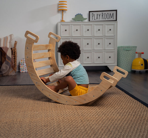 Hazel | Pikler Triangle, Slide & Rocker Set - Natural