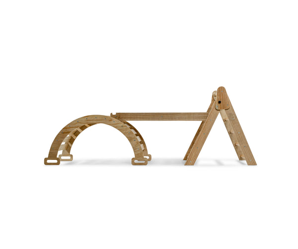 Hazel | Pikler Triangle, Slide & Rocker Set - Natural