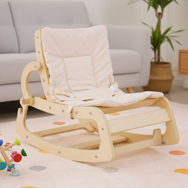 Avenlur Hemlock Adjustable Baby Rocker Wooden Hemlock Finish
