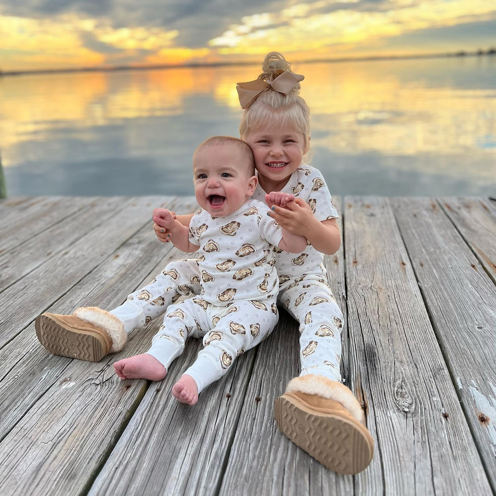 Aw Shucks! Oyster Pajamas for babies - cute and cozy sleepwear featuring an adorable oyster design.