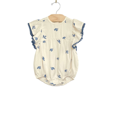 Flutter Romper - Bluebirds