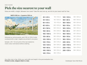Watercolor Goalkeeper Save Soccer Wall Mural, image 5