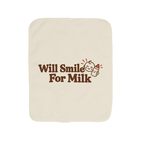 Will Smile For Milk burp cloth