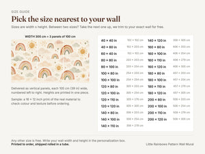 Watercolor Little Rainbows Pattern Wall Mural, image 4