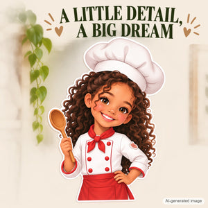 Personalized Chef Wall Decal from Photo, Dream Job Sticker, image 11