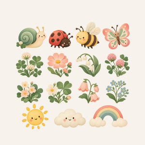 Clover Garden Wall Decals, Set of 15, image 3
