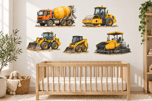 Construction Vehicle Wall Decals, Set of 5 (Set 2), image 2