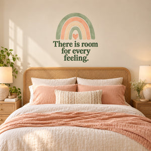 There is room for every feeling Quote Wall Decal for Mom, image 1