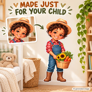 Personalized Farmer Wall Decal from Photo, Dream Job Sticker, image 14